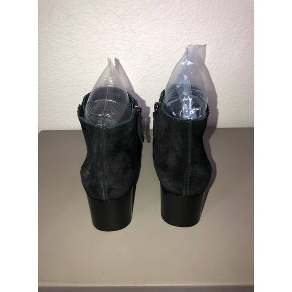 Aquatalia Charlotte Weatherproof Suede Black Bootie - 8.5 - Picture 6 of 11